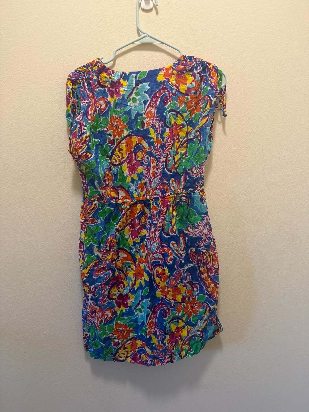 Lauren Ralph Lauren Multicolor Floral Paisley V-Neck Cotton Sundress Size S - Picture 3 of 3